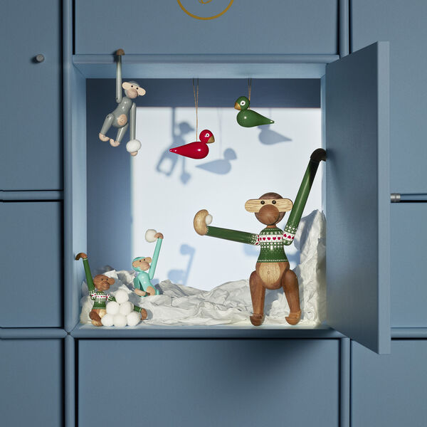 Affen-Weihnachtspullover 2025 Mini, grün, Kay Bojesen Denmark