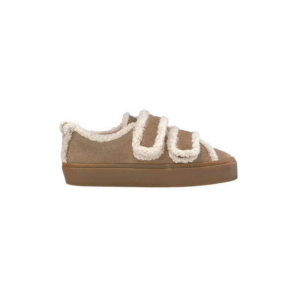 Shearling Low Velcro, light beige, INUIKII