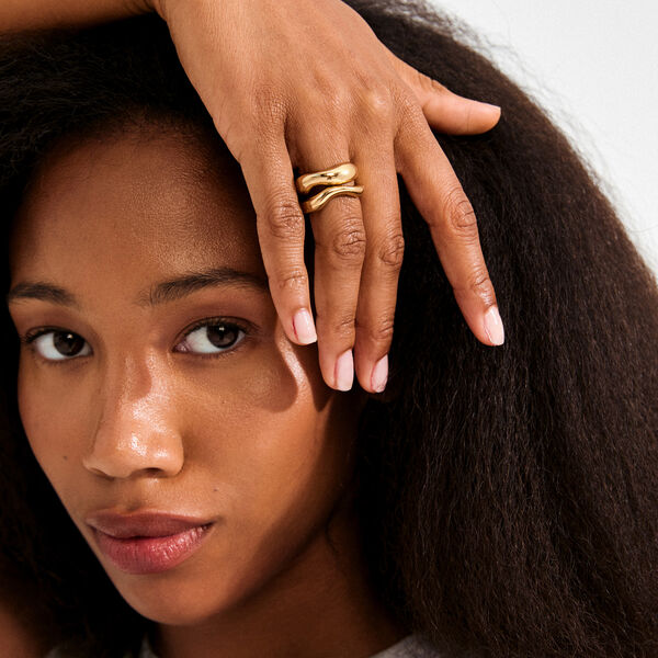 CALLAWAY ringe 2-in-1 set, vergoldet, Pilgrim