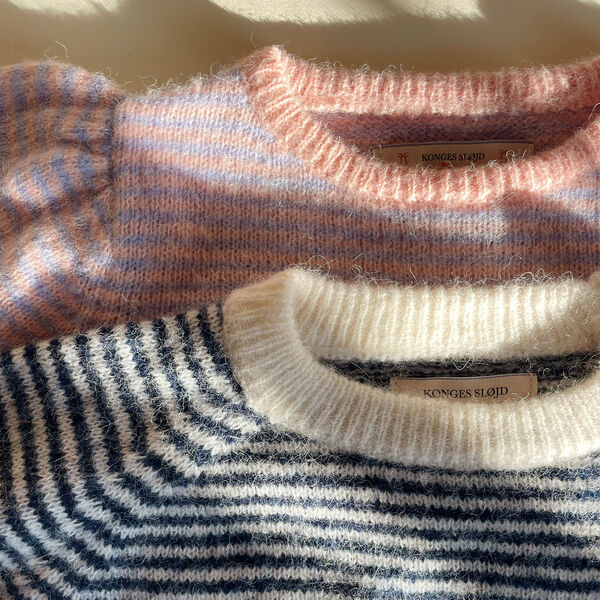 Berle Knit Sweater, ensign blue/buttercream, Konges Sl&oslash;jd
