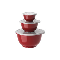 NEW Margrethe Bowl Set 8 Parts, carbon black, red, Rosti