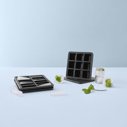 FREEZE-IT Ice Cube Tray with Lid Large, black, RIG-TIG