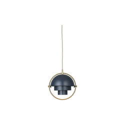 Multi-Lite Pendelleuchte, mitternachtsblau/Messing, GUBI