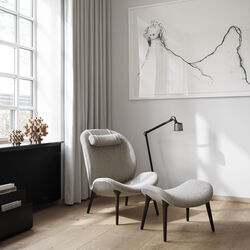 VIPP466 Lodge Sessel, hellgrau, Vipp