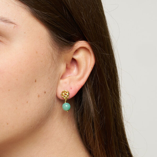 Lucca earrings, pink, Pure by Nat