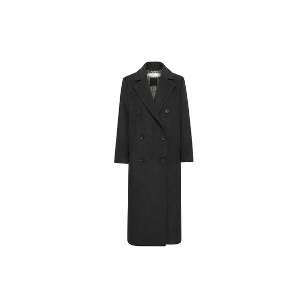 YunahIW Long Coat, dark grey melange, InWear