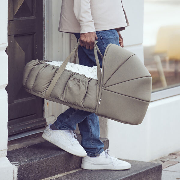 Hood for 3-in-1 Baby Nest, dark olive, Sebra