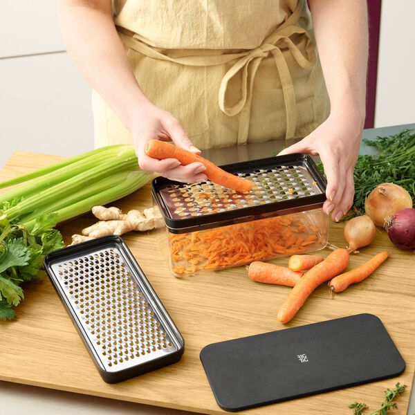 GRATE-IT Grater with Container, black, RIG-TIG