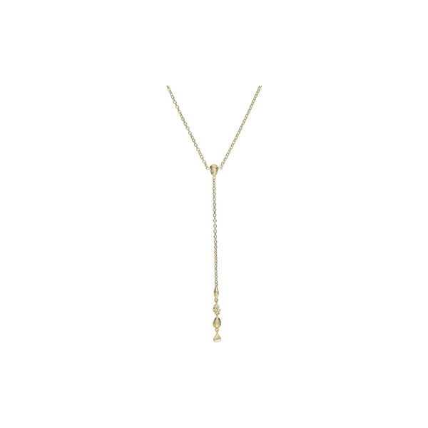 Gretha Y-necklace, gold plated, Pure by Nat