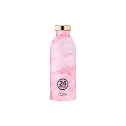 Clima Trinkflasche, pink marble, 24Bottles