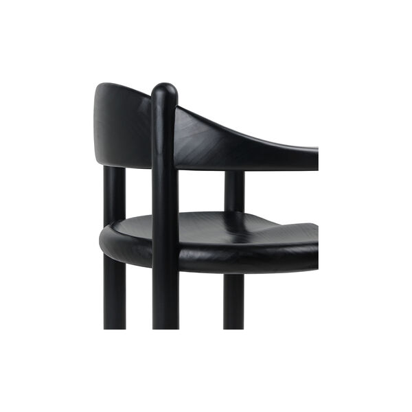 Daumiller Esszimmer-Armlehnstuhl, braun/schwarze Kiefer, GUBI