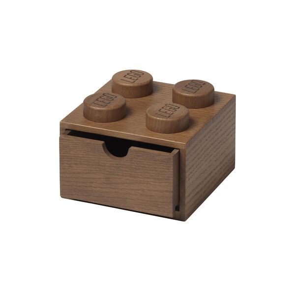 LEGO&reg; 2x2 Desk Drawer, dark stained oak, Room Copenhagen