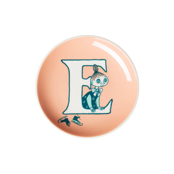 Alphabet mini plate E, Moomin Arabia