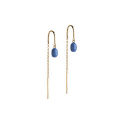 Eleanor Ohrringe, Gold/Kornblumenblau, ENAMEL Copenhagen