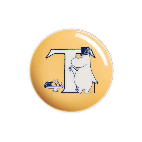 Alphabet mini plate T, Moomin Arabia