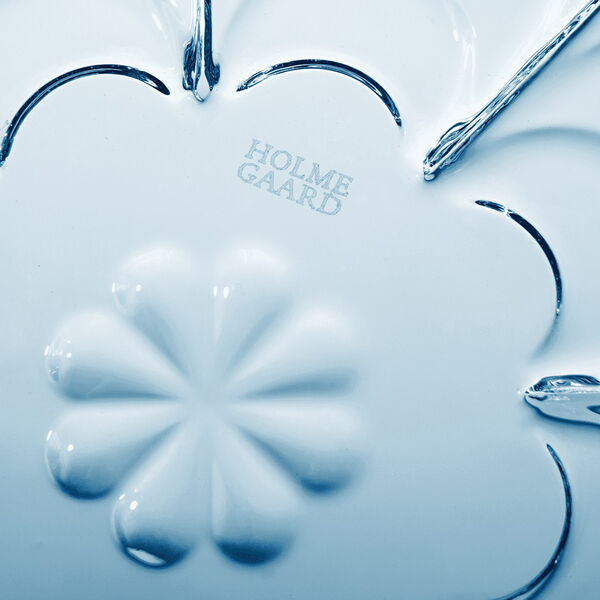 Lily Tealight Holder, blue iris, Holmegaard