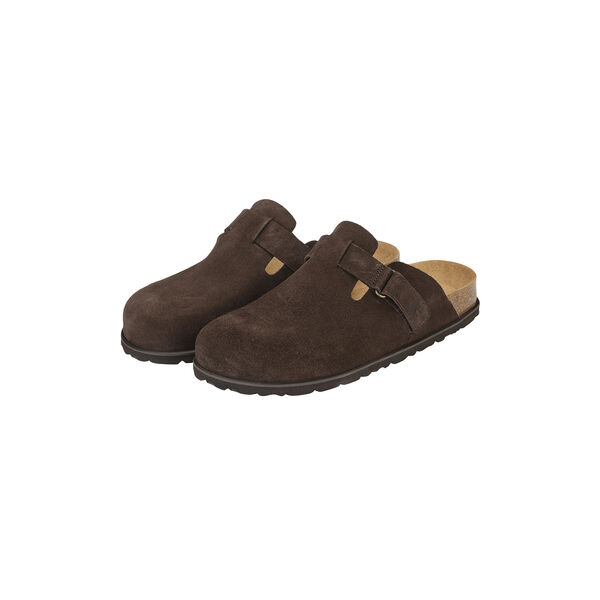 Roma Slippers, brown mocka, Shepherd of Sweden