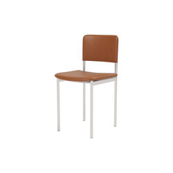 Plan Stuhl vollgepolstert, brushed steel/Max 95, Fredericia Furniture
