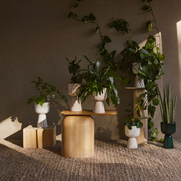 Nappula Flowerpot small high, white, Iittala
