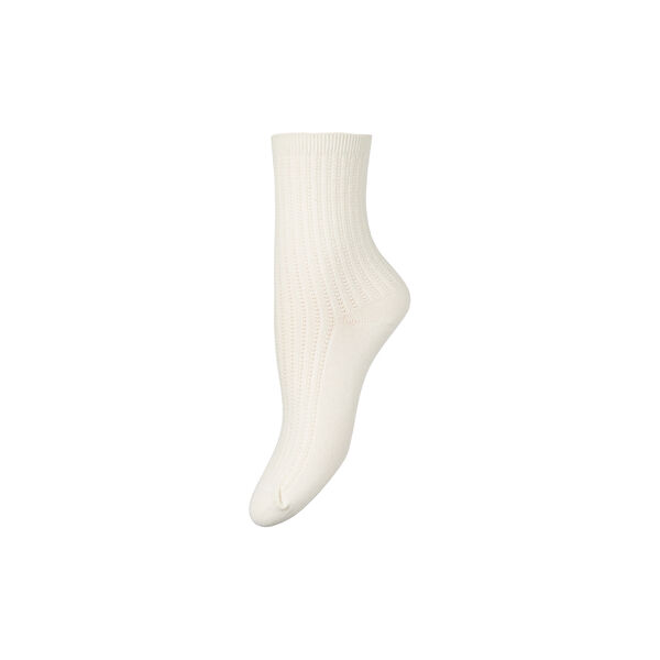 Helga Crochet Sock, white, Becksöndergaard
