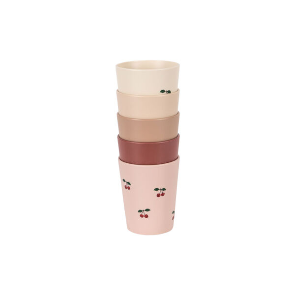 5er-Pack Becher, cherry mix, Konges Sl&oslash;jd