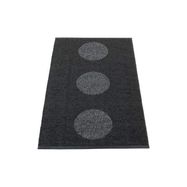 VERA 2.0 Rug, black/black, Pappelina