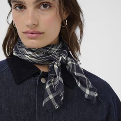 PhiaPW Scarf, dark navy check, Part Two