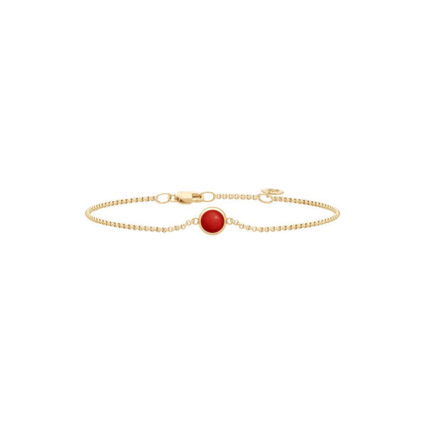 Primini Bracelet, gold/red coral, Julie Sandlau