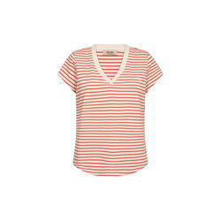 MMKala V-SS Stripe Tee, spicy orange, MOS MOSH