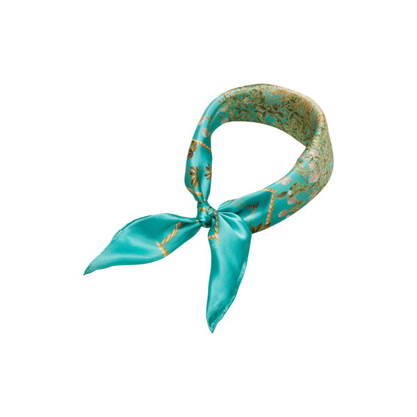 Turquoise Flower Feeling scarf, Flora Danica Denmark