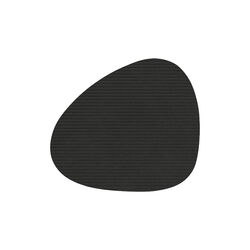 Corduroy glass mat Curve, black ink, LIND DNA