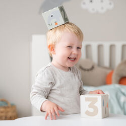 Hirsch Freunde stabile Bausteine 5 Stk., farbmix, Done by Deer