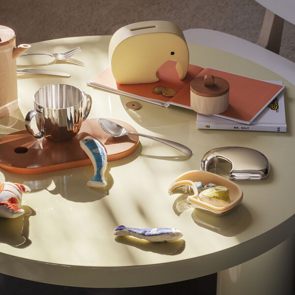 Elefantenschachtel, gelb, Georg Jensen