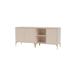 SAVE Lowboard with Brass Legs, 168 clay, Montana Furniture