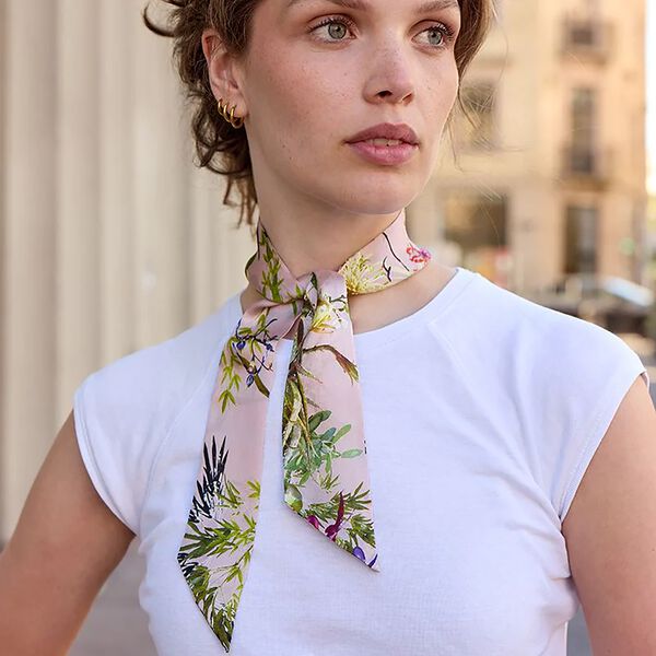 ASIAN GARDEN Twilly Schal, rosa, Bella Ballou