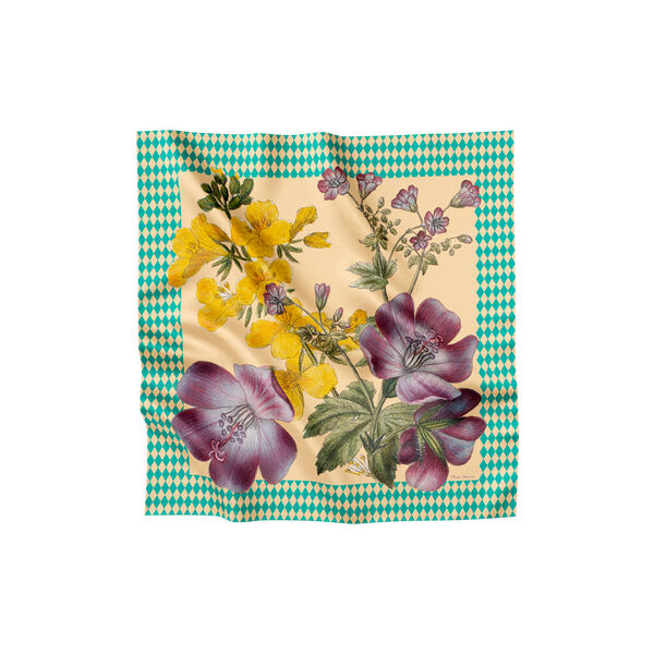 Harlequin Flower scarf Harlequin Flower scarf, Flora Danica Denmark