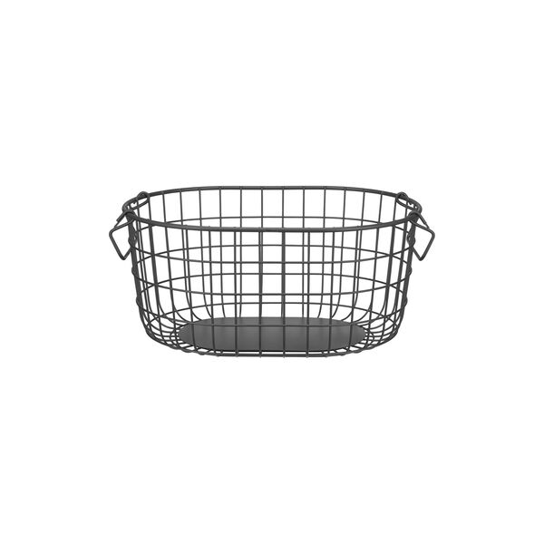 KAGO Storage basket Round M, anthracite, Blomus