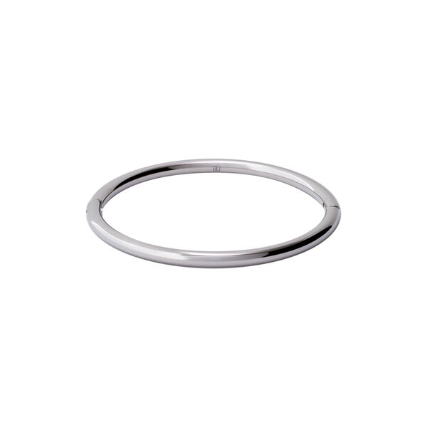 AN-O Bracelet, rhodium, bangle up