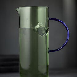 Torino Glass Jug, green/blue, Lyngby Glas