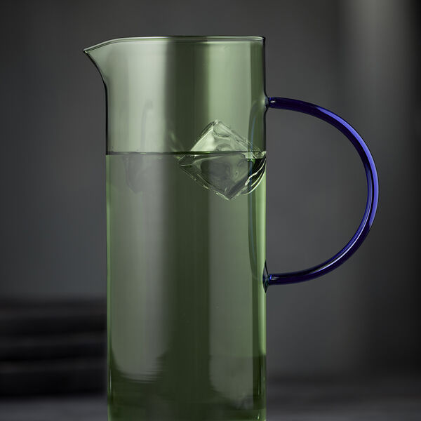 Torino Glass Jug, green/blue, Lyngby Glas
