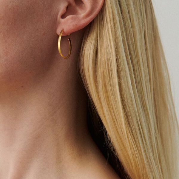 Berlin Kreolen, gold, Pernille Corydon Jewellery