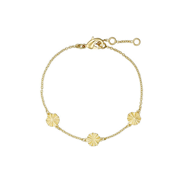 Florence bracelet w. pendants, gold plated, Pure by Nat
