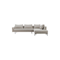 Edge V2 sofa med h&oslash;jrevendt chaiselong, soft 02, Wendelbo