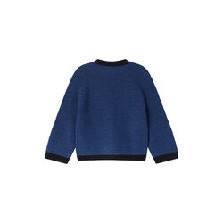 Taki Knitted Cardigan, deepest sea mix, MarMar Copenhagen