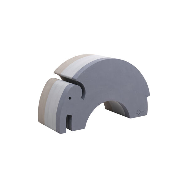 Elefant L, cloudy blue, bObles