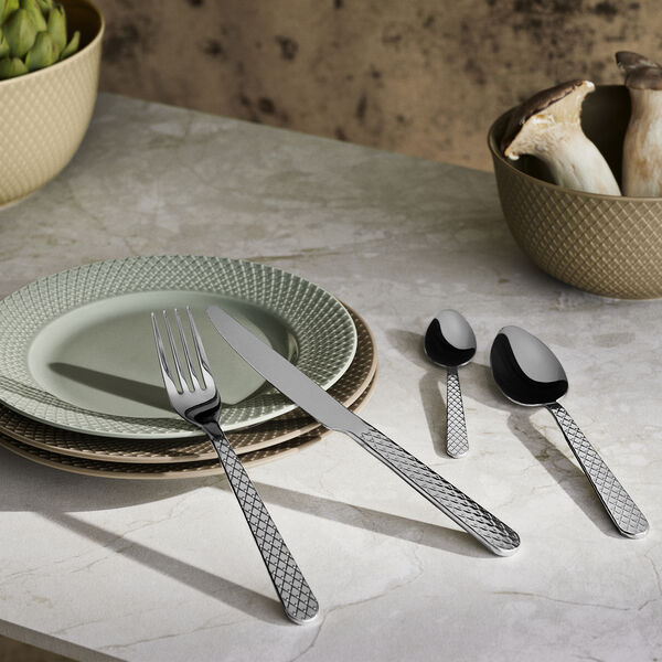 Rhombe Cutlery set 16 pcs., Lyngby Porcel&aelig;n