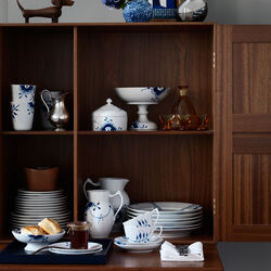 Mega Blau Gerippt Kanne, 38 cl, Royal Copenhagen