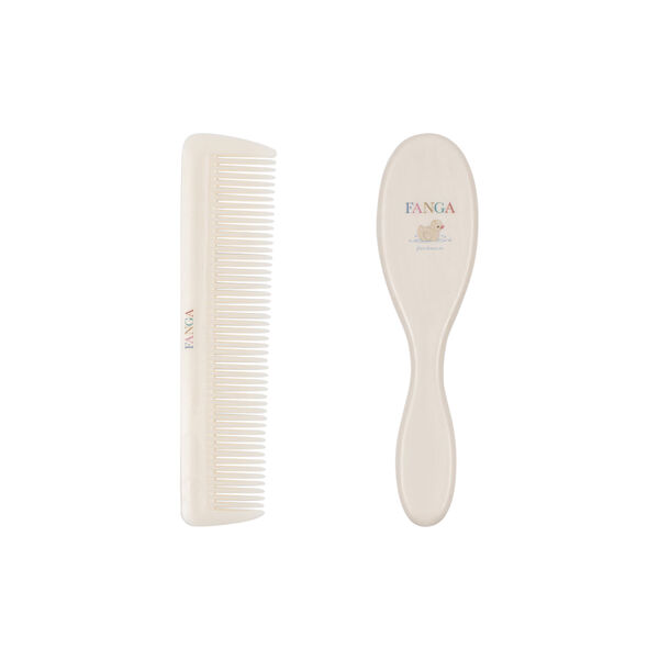 Baby Hairbrush Set, beige, Konges Sl&oslash;jd