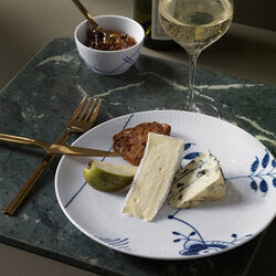 Mega Blau Gerippt Teller, Royal Copenhagen