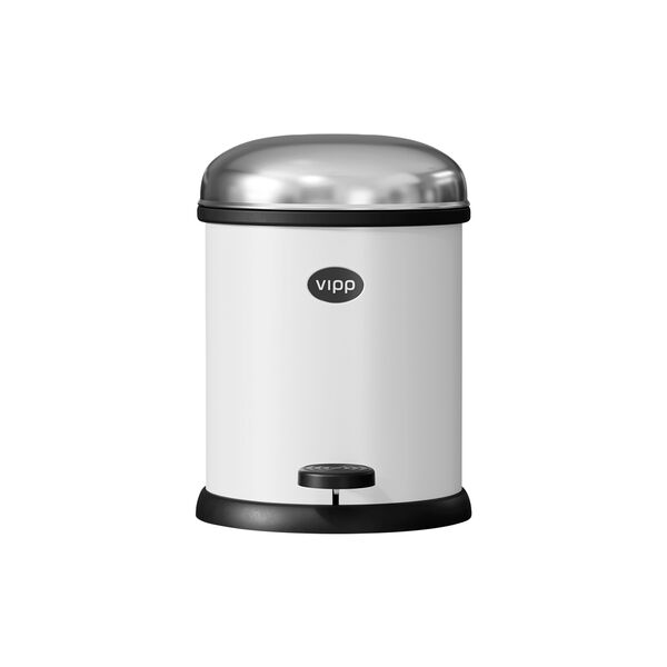 VIPP12 Pedal Bin, white, Vipp